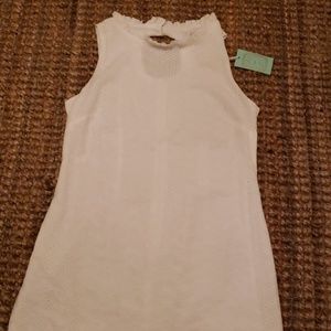 White ladies eyelet short dress